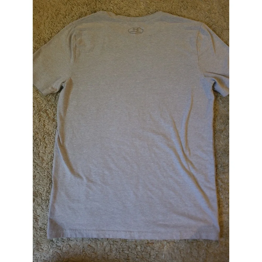 Under Armour Heatgear baseball flag t shirt boys Youth large Gray